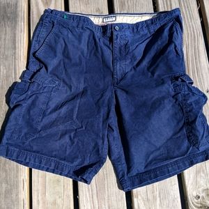 Izod men's blue cargo shorts